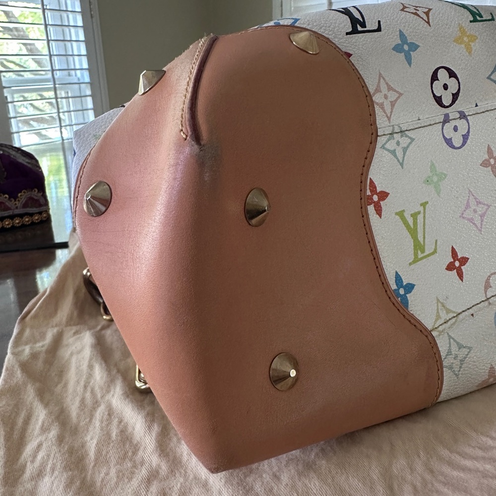 Louis Vuitton Murakami Judy white monogram multi color shoulder bag - Picture 6 of 16